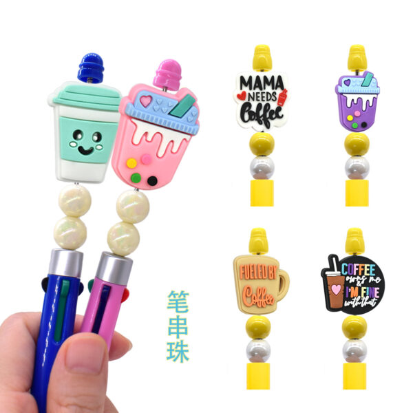 Wholesale Cartoon-patterned Rubber Focal Beads