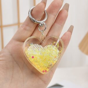 Luminous love [lemon yellow] / Keychain + luminous oil bottle