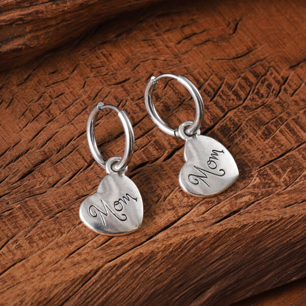 Wholesale love pendant earrings creative design sense mother's day family holiday gift