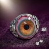Wholesale Simulated blood red eyeball opening curtain eye ring
