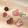 Wholesale cherry blossom brooch fashionable and personalized badge