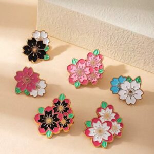 Wholesale cherry blossom brooch fashionable and personalized badge