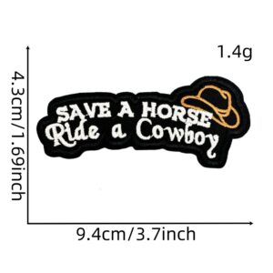 Boys western denim patch 4#