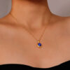 O1CN01dxRH9L1aXJZ3PqYFr_2213091103339-0-cib Wholesale Inlaid colored zircon titanium steel necklace