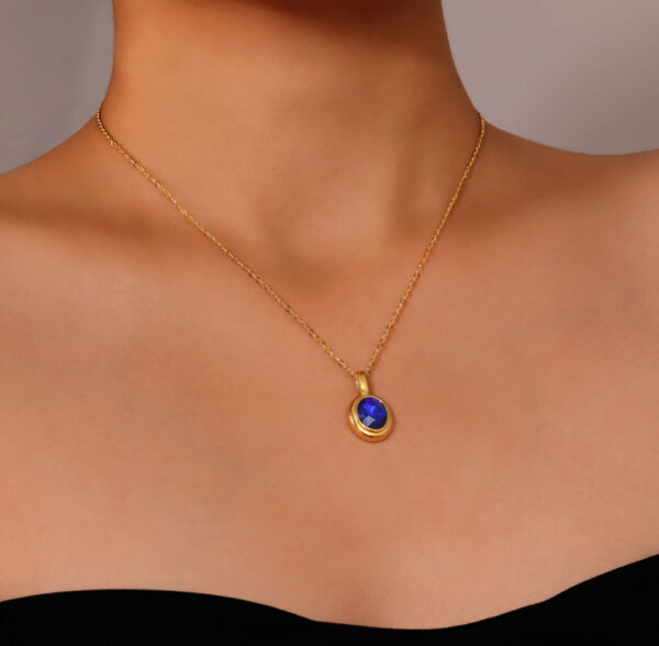 O1CN01dxRH9L1aXJZ3PqYFr_2213091103339-0-cib Wholesale Inlaid colored zircon titanium steel necklace