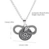 Wholesale European and American Film and Television Peripherals the Wheel of Time Wheel of Time Ouroboros Logo Pendant Necklace