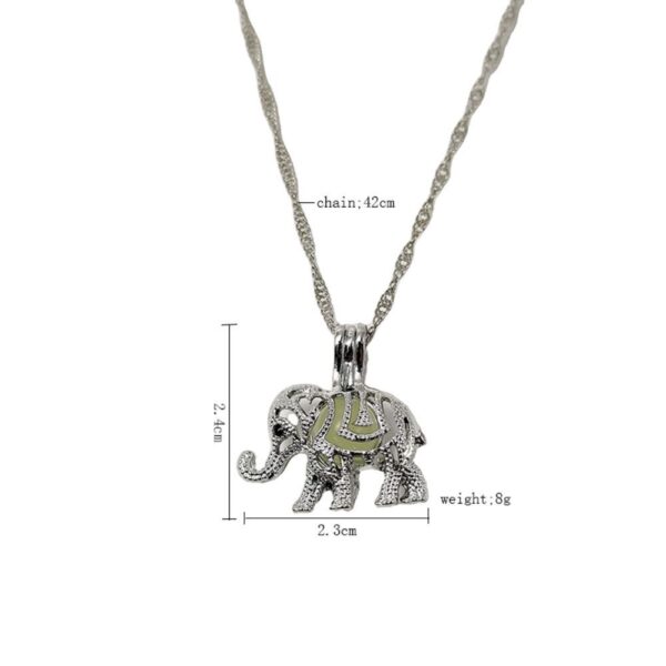 O1CN01e0sg7I2IVKdgp74rw_3919529291-0-cib Wholesale Cute Elephant Luminous Necklace