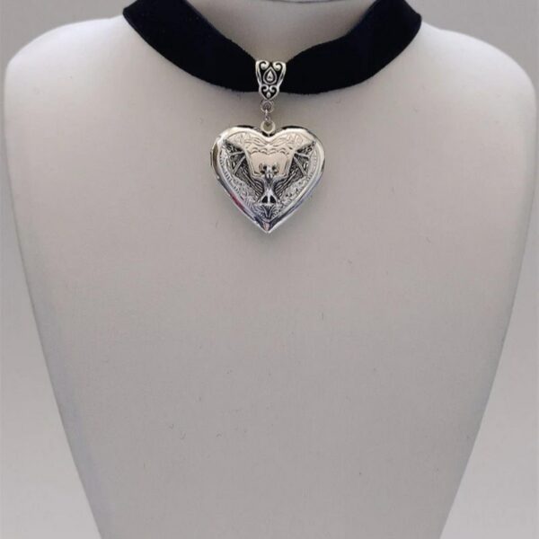 Wholesale Mini Silver Heart Photo Box Stainless Steel Necklace