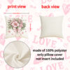 O1CN01e2Dirl2BnTJytwKTT_4183138383-0-cib Wholesale Pink Valentine's Day Pillow Cover Linen Love Letter Print