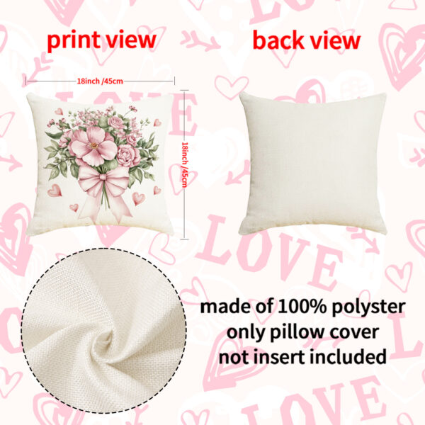 O1CN01e2Dirl2BnTJytwKTT_4183138383-0-cib Wholesale Pink Valentine's Day Pillow Cover Linen Love Letter Print