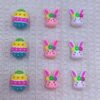 Wholesale Random Easter colored cartoon 3D Focal Beads