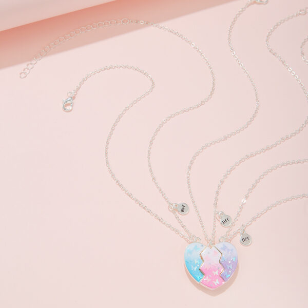 Wholesale Love Split Magnetic Necklace BFF Jewelry
