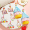Wholesale Cute Rabbit Easter Letter Radish Egg Earrings