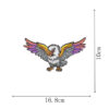 Wholesale Large Double-Gun Eagle Motorcycle Rider Suit Embroidery Patch DIY Handmade Premium Badge Embroidery Label Hand-sewn Adhesive Backing