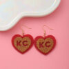 Wholesale Valentine's Day sweet love earrings earrings peach heart earrings jewelry ladies