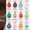 Wholesale Twelve Birthday Stone Colored Zircon Necklace