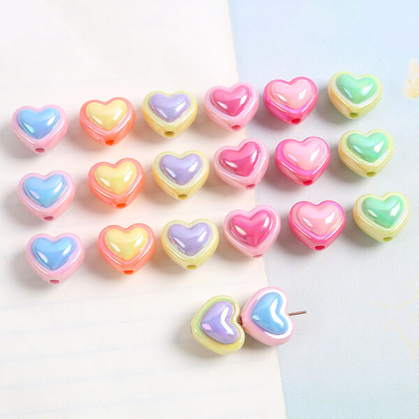 O1CN01e8J2Aj1JYpObSXYOD_2220550831041-0-cib Wholesale 10pcs Macaron Color Acrylic Heart Five-Pointed Star Beads