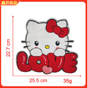 Hot melt glue*red*animal*kitty*height 22.7*25.5cm