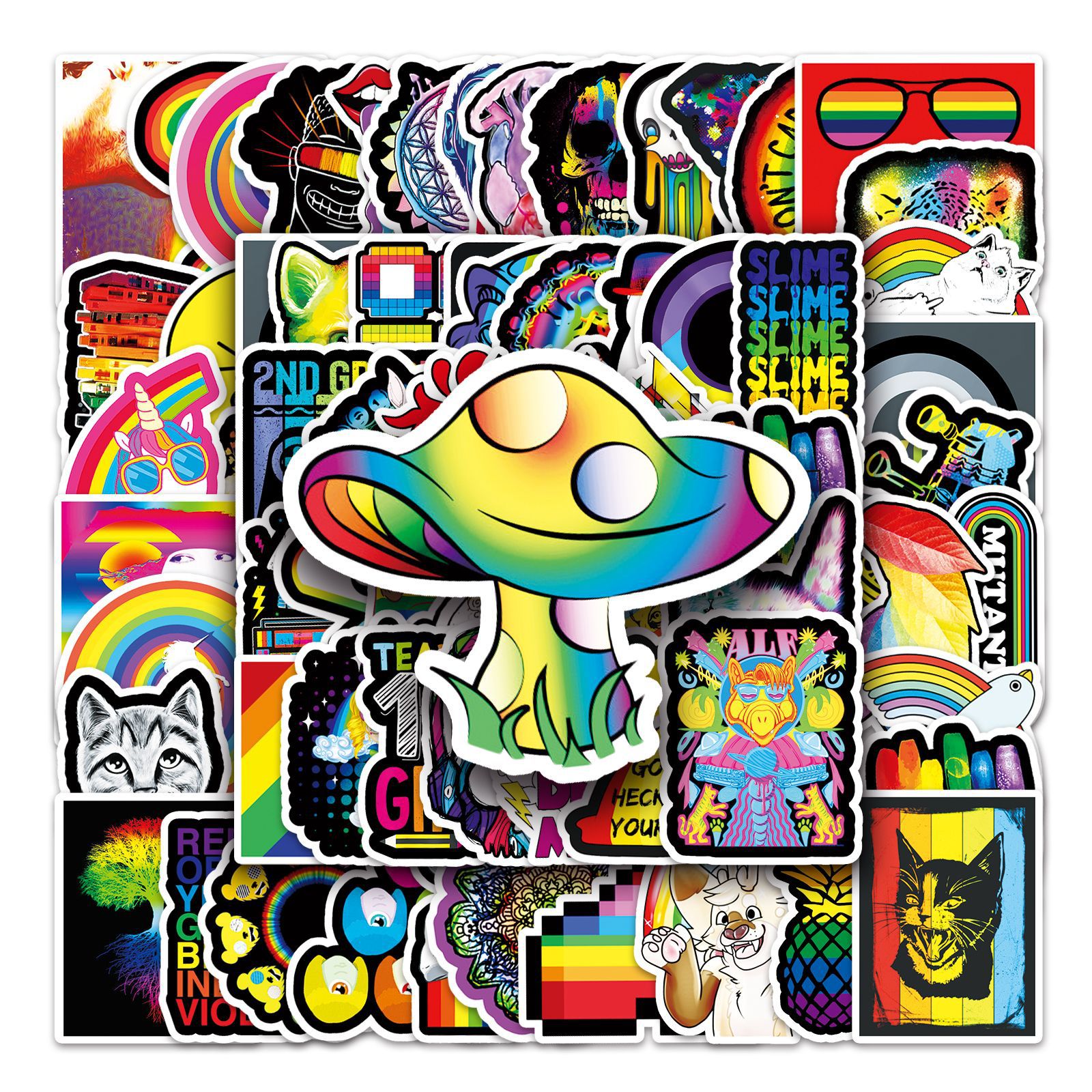Wholesale 101 Colorful Graiti Personality Stickers