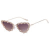 Wholesale Triangle Cat Eye Diamond Metal Women Sunglasses
