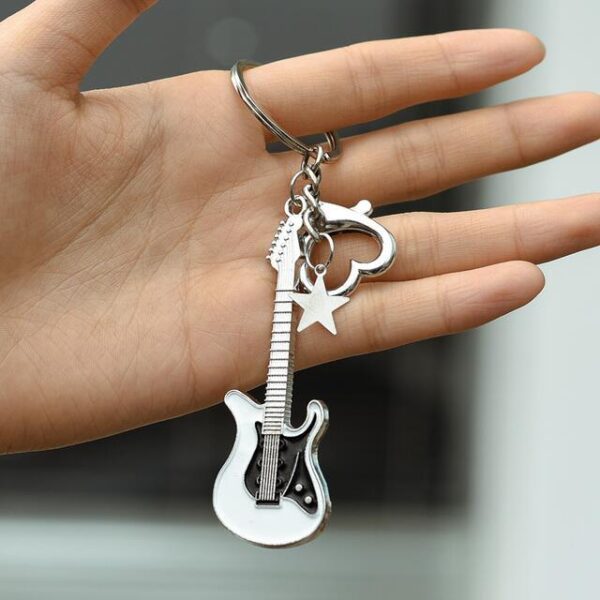Wholesale Y2K Spice Girl Guitar Pentagram Bag Charm Keychain