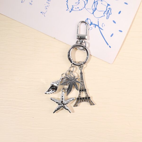 O1CN01eDWpag1WtWK4hSuh9_2220577792846-0-cib Wholesale Creative Ocean Beach Tower Shell Metal Keychain