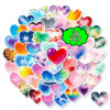Wholesale 56pcs Watercolor Heart Valentine's Day Stickers