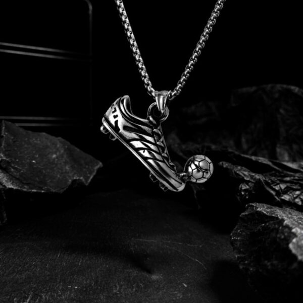 Wholesale sneaker football necklace men's stainless steel necklace