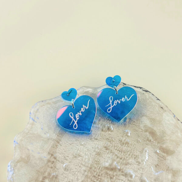 O1CN01eI6UUO1d8WkDVs6HP_3502443691-0-cib Wholesale Valentine's Day Colorful Spliced Love Letter Acrylic Earrings