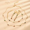 O1CN01eIDmdA1MqB01pChp2_2212889381485-0-cib Wholesale Luxury Color Treasure Necklace Bracelet Earrings Set