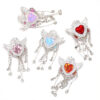 Wholesale 5pcs Angel Heart crown tassel alloy wings Beads