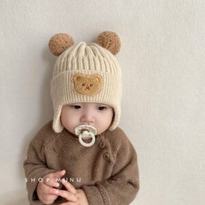 Double ball ear protection-beige