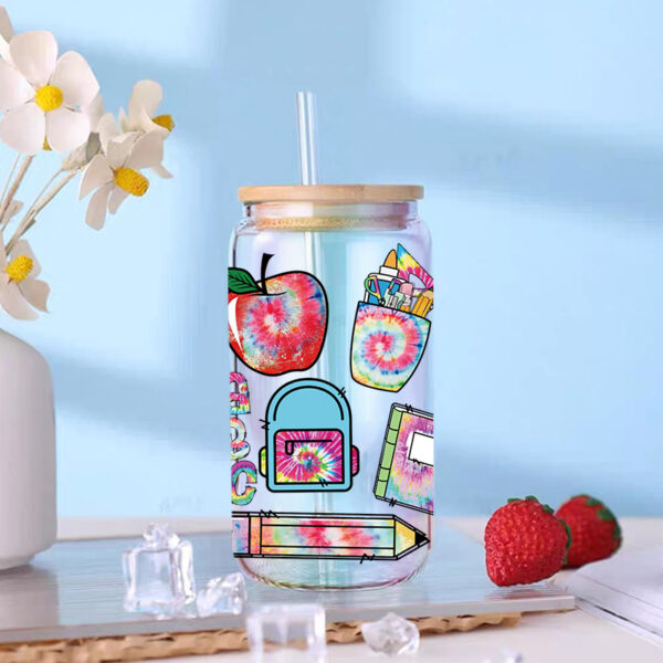 Wholesale UV Transfer Paste Glass Crystal Label Crystal Paste Cross-border Special Paste for 16oz Glass Cup 23cmX11cm