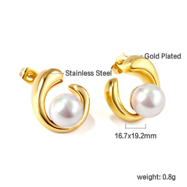 O1CN01eMyHdQ1V7bE4dximF_2214103262606-0-cib Wholesale 18k Gold Stainless Steel Inlaid Pearl Earrings for Women