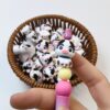 Wholesale 10pcs Cute black and white cow cartoon 3D Focal Beads