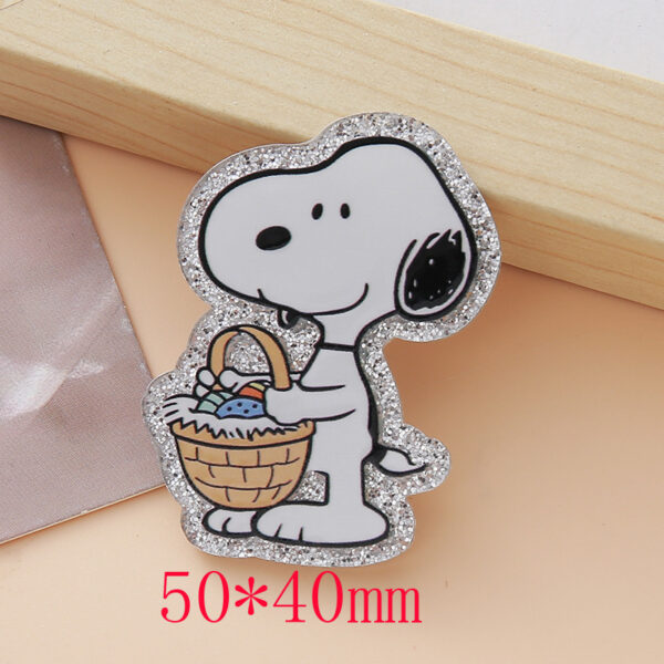 O1CN01eOjIK51M50RYR14dE_2563411382-0-cib Wholesale Glittery Cute Puppy Craft Acrylic Patch OLY Exclusive