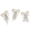 Wholesale 5pcs bow tassel rhinestone chain loose beads