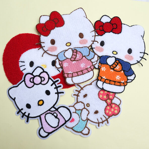 Wholesale Cute Sitting Cartoon Cat Embroidery DIY Patches