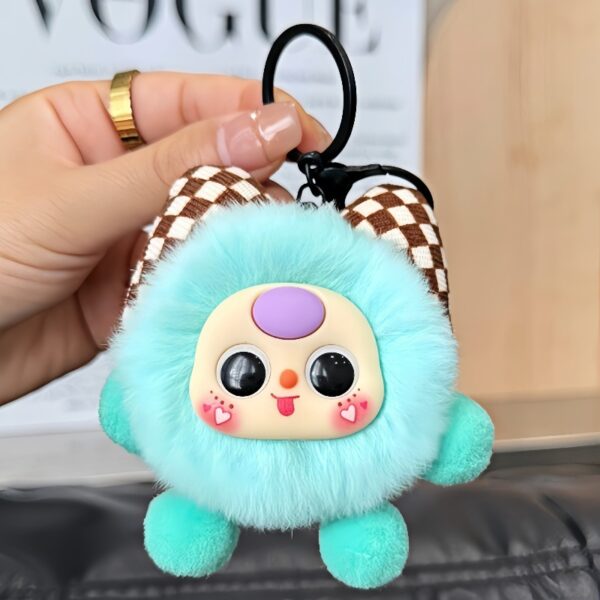 Wholesale Otter Rabbit Bow Small Coal Ball Cartoon Keychain
