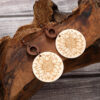 Wholesale Sunflower Bee Cactus Wooden Earrings