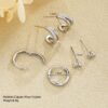 O1CN01eRO5lg1Yp3gDKd8he_2220666113107-0-cib Wholesale Light Luxury Zircon Simple Hoop Double-Layer Earrings