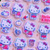 Wholesale Sanrio Kuromi Melody Stereo Felt Cloth Stickers for Kidsren and Girls Hellokitty Decorative Stickers