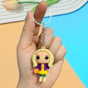 Strange doll keychain - yellow dress / 5.4*3.8