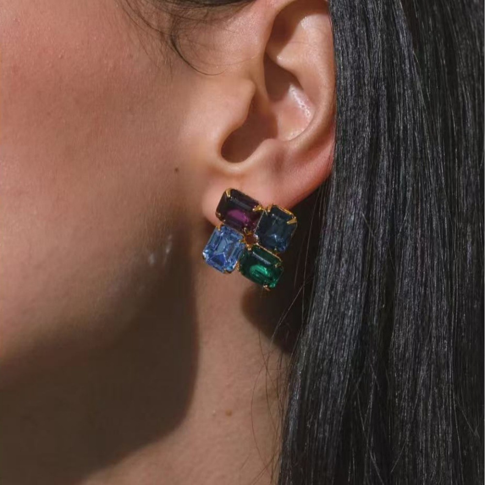 Wholesale Square gradient color rhinestone