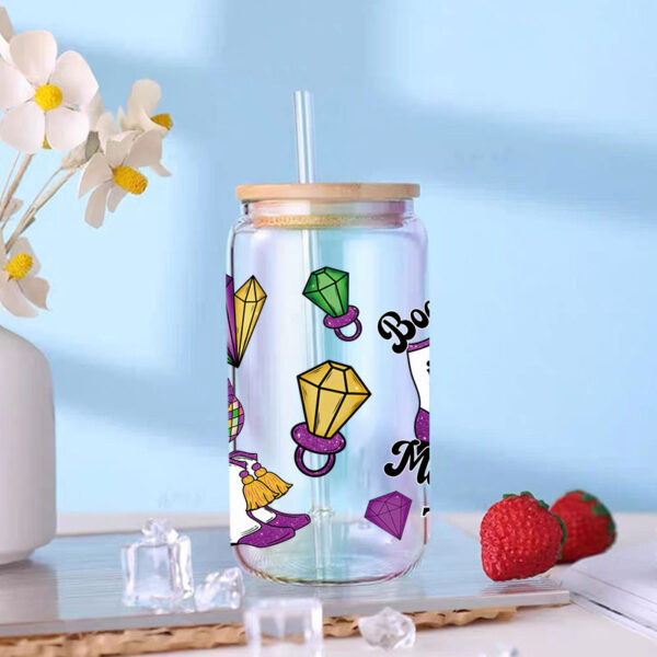 Wholesale UV transfer sticker for glass cups crystal label crystal sticker 16OZ UV DTF WRAPS