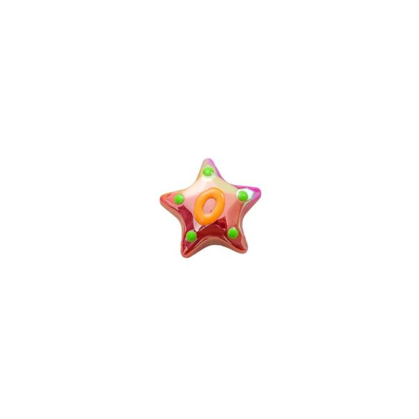 Wholesale Acrylic Oil-ip Solid Color Letter Star Beads