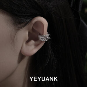 Wholesale Luxury Multi-layer All-match Zircon Ear Bone Clip Earrings