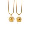 O1CN01eXRYcu1LOs3MuP8LB_2218486551290-0-cib Wholesale Sun Pendant Blade Stainless Steel Necklace 18K Gold-Plated Light Luxury Titanium Steel Necklaces