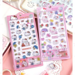 Wholesale Genuine Hello Kitty3D Relief Crystal Sticker Hello Kitty Sanrio Children's Cartoon Award Stereoscopic Sticker