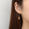 Wholesale simple earrings water drop earrings women tassel long ear hook